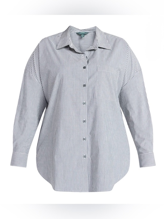Terra & Sky Other - Terra & Sky Women's Plus Size 2X (20W-22W) Oversized Boyfriend Button Down Shirt